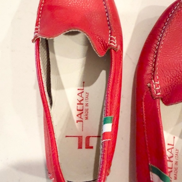 Jackal Milano Italian Red leather loafer driving shoes sz 41
US 8/8.5 main image 5